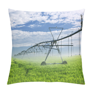 Personality  Irrigation Equipment On Farm Field Pillow Covers