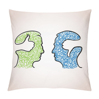 Personality  Head With Thumbs Pillow Covers