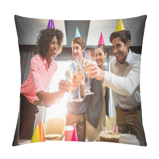 Personality  Business People Celebrating Birthday Pillow Covers