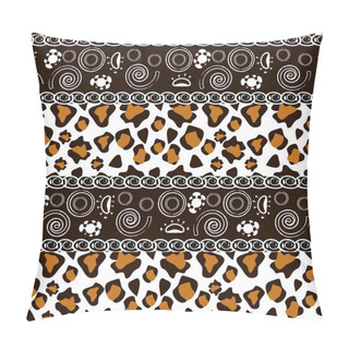 Personality  African Style Seamless With Cheetah Skin Pattern Pillow Covers
