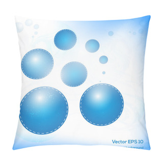 Personality  Blue Modern Abstract Background Pillow Covers