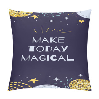 Personality  Instagram Template Trendy Background For Social Networks Media Bright Stories Magical Quote Vector Pillow Covers