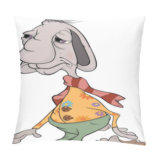 Personality  Rabbit. Cartoon Pillow Covers