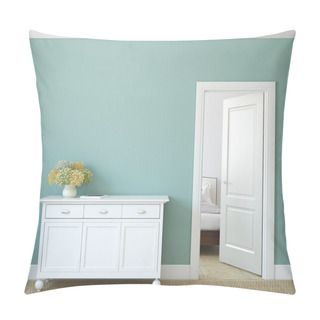 Personality  Modern Hallway With Open Door Pillow Covers
