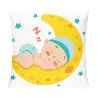 Personality  Cartoon Drawing Of A  Newborn Baby Character Pillow Covers