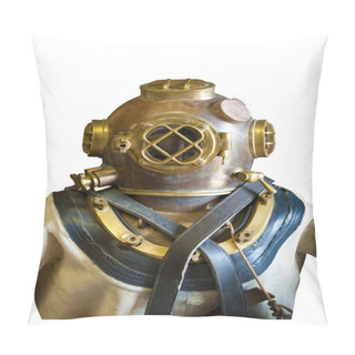Personality  Diving Helmet And Suit, Isolated Pillow Covers