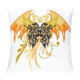 Personality  Tribal Horse Butterfly With Dragon Wings Pillow Covers