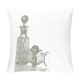 Personality  Two Decorative Glass Carafe And Plug Pillow Covers