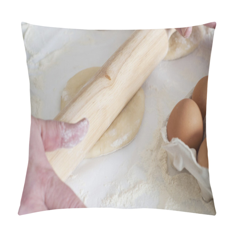 Personality  Hands Roll Dough Pillow Covers