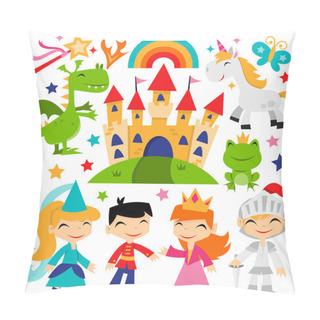 Personality  Retro Magical Fairytale Kingdom Set Pillow Covers