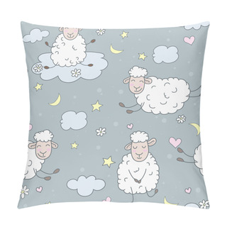 Personality  Sheep On Clouds Pillow Covers