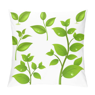 Personality  Collection Of Green Branches Pillow Covers