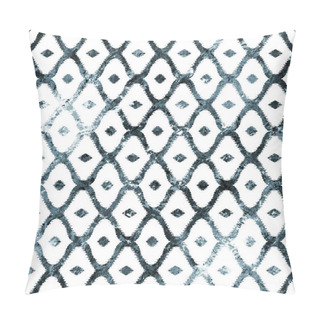 Personality  Geometric Texture Pattern With Watercolor Effect Pillow Covers