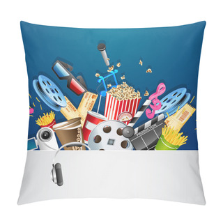 Personality  Cinema Background Pillow Covers