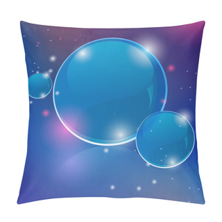 Personality  Seamless Shiny Vector Bubbles Pillow Covers