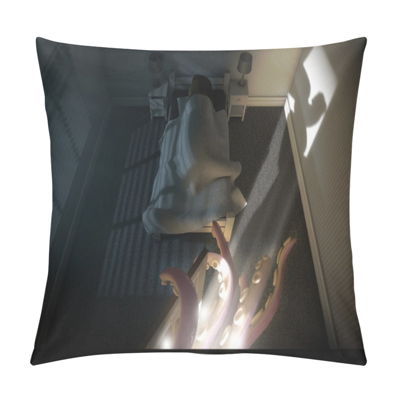 Personality  The Monster Behind The Door Pillow Covers