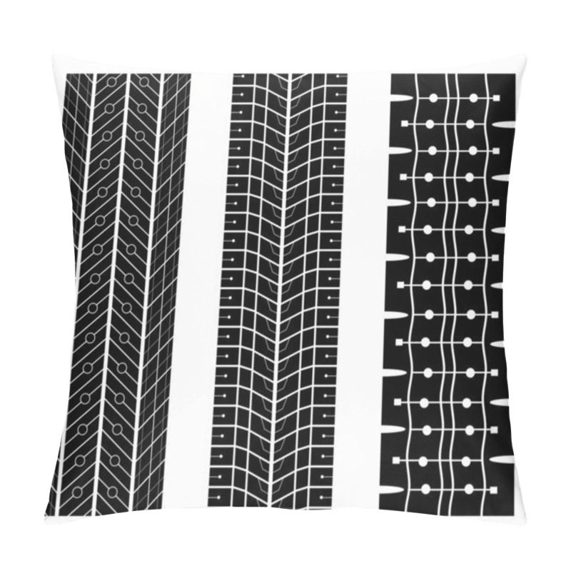 Personality  Tyre Tread Design Vector Pillow Covers