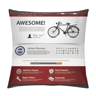 Personality  Web Design Website Element Template Pillow Covers