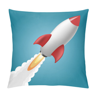 Personality  Rocket Space Ship Pillow Covers