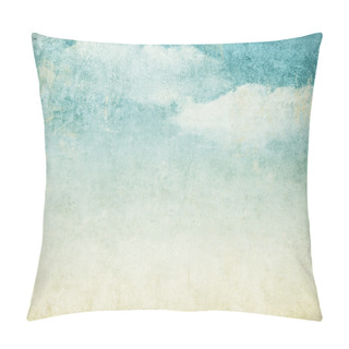 Personality  Vintage Background With Clouds Pillow Covers