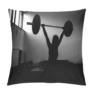 Personality  Girl Doing Squats With Weight Pillow Covers