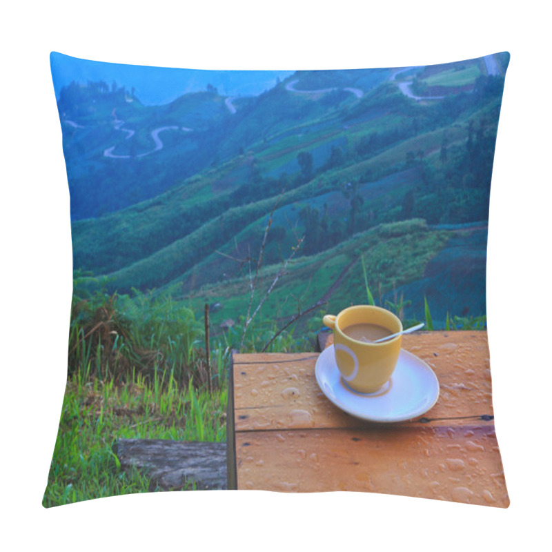 Personality  Coffee On Hill Pillow Covers