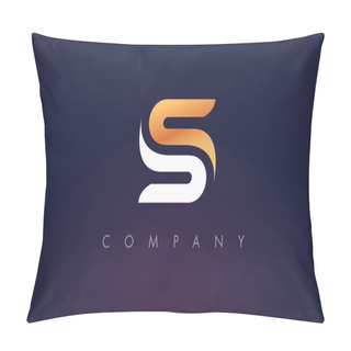 Personality  S Logo. S Letter Icon Design Vector Pillow Covers