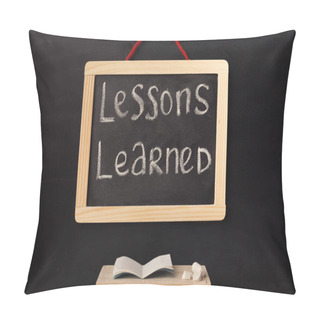 Personality  Word Lessons Learned Written On Miniature Chalkboard Pillow Covers