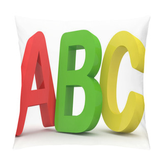 Personality  ABC Letters (Hight Resolution 3d Image) Pillow Covers
