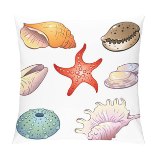 Personality  Set Of Sea Shells Pillow Covers