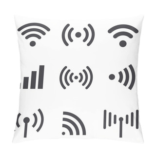 Personality  Radio Waves Pillow Covers
