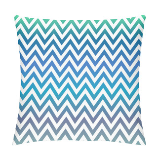 Personality Blue And Green Chevron Pattern Background Pillow Covers