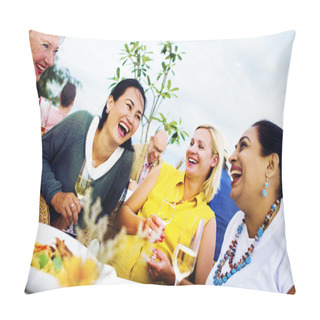 Personality  Diverse People Luncheon Outdoors Pillow Covers