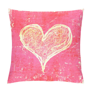 Personality  Scratch Hearts Background Pillow Covers