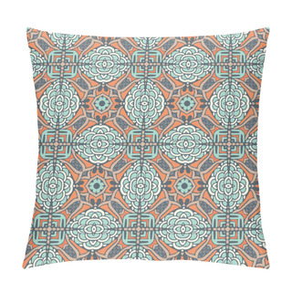 Personality  Floral Geometric Tiles Design Pillow Covers