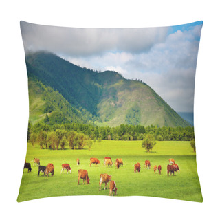 Personality  Grazing Cows Pillow Covers