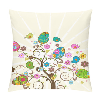 Personality  Easter Tree Pillow Covers