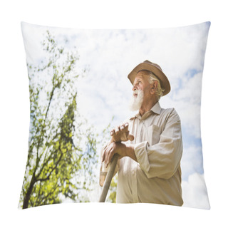 Personality  Farmer Having Break Pillow Covers