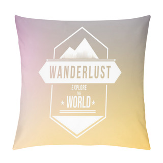 Personality  Wanderlust  Explore Logo Pillow Covers