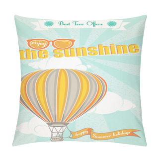Personality  Summer Holidays And Hot Air Balloon Pillow Covers