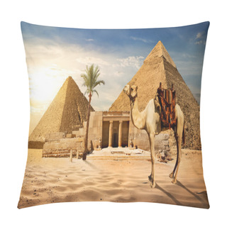 Personality  Entrance To Pyramid Pillow Covers