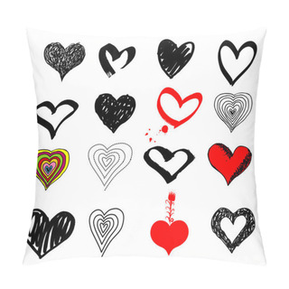 Personality  Valentines Hearts Set Pillow Covers