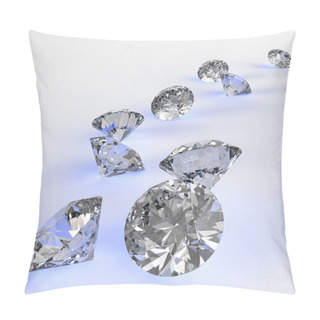 Personality  Diamonds 3d In Composition As Concept Pillow Covers