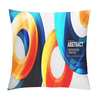 Personality  Glossy Circles Geometric Background Pillow Covers