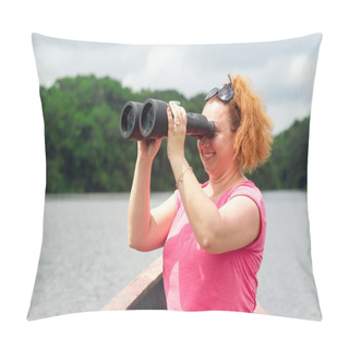 Personality  Tourist With Binocular Pillow Covers