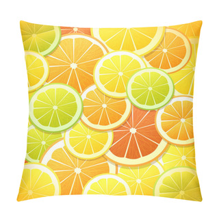 Personality  Citrus Background From Slices Pillow Covers