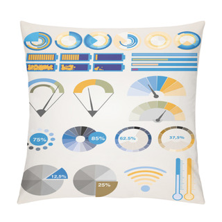 Personality  Vector Infographic Elements. Vector Illustration  Pillow Covers