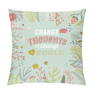 Personality  Vintage Inspirational And Motivational Quote Poster Pillow Covers