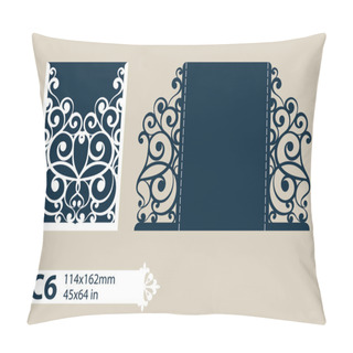 Personality  Template Greeting Card With Openwork Pattern Pillow Covers