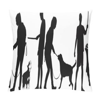 Personality  Guy Training Dog Animals Pillow Covers